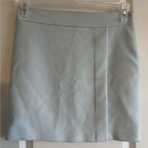 White House Black Market Light Blue Mini Skirt
